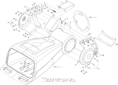 Shredder Hopper Diagram and Parts List for CS45M4 (24A-45M4700)(2017) Yard Machines Chipper Shredder